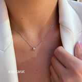 שרשרת תליון יהלום מרחף