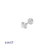 עגיל יהלום בודד 0.30 קראט