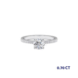 טבעת אירוסין אל זהב לבן