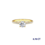 טבעת אירוסין אל זהב צהוב