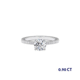 טבעת אירוסין אל זהב לבן