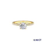 טבעת אירוסין אל זהב צהוב