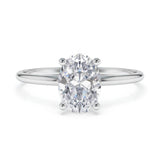 טבעת אירוסין אובל זהב לבן טוני