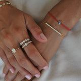 צמיד חוט אדום יהלום אמייל