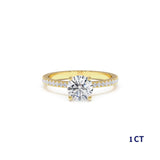 טבעת אירוסין אל זהב צהוב