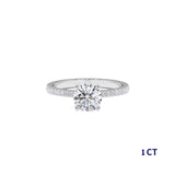 טבעת אירוסין אל זהב לבן