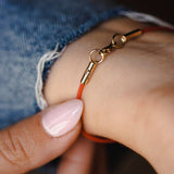 צמיד חוט אדום יהלום אמייל