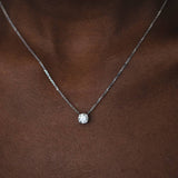 שרשרת תליון יהלום מרחף