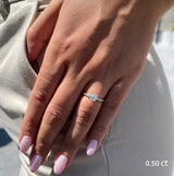 טבעת אירוסין גרייס 0.54 קראט זהב לבן