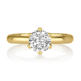 טבעת אירוסין קיילי 1.05 קראט זהב צהוב