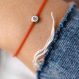 צמיד חוט אדום יהלום אמייל