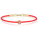 צמיד חוט עם חרוז יהלום