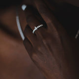 טבעת יהלומים טיפה לבן צהוב לור