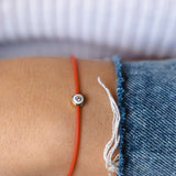 צמיד חוט אדום יהלום אמייל