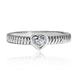 טבעת יהלום לב ימית