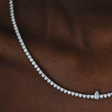 קולייר יהלומים 4 קראט לור זהב לבן