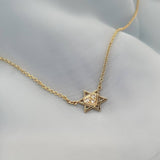 תליון לב מגן דוד