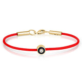 צמיד חוט עם חרוז יהלום