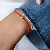 צמיד חוט אדום יהלום אמייל