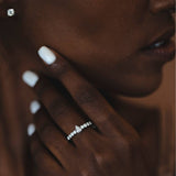 טבעת יהלומים טיפה לבן צהוב לור