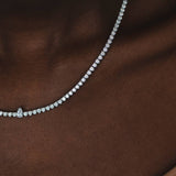 קולייר יהלומים 4 קראט לור זהב לבן