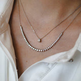 שרשרת קולייר יהלומים 1.5 קראט זהב לבן