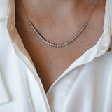 שרשרת קולייר יהלומים 1.5 קראט זהב לבן