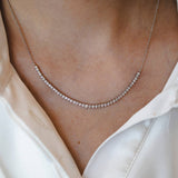 שרשרת קולייר יהלומים 1 קראט זהב לבן