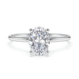 טבעת אירוסין אובל זהב לבן טוני