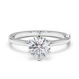 טבעת אירוסין כרמן 1.2 קראט - זהב לבן