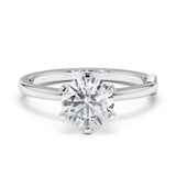 טבעת אירוסין כרמן 1.5 קראט - זהב לבן