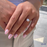 טבעת יהלום 1.5 קראט אמה