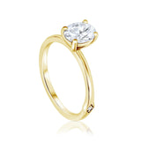 טבעת לונה 1.5 קראט - זהב צהוב