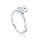 טבעת לונה 1.5 קראט - זהב לבן