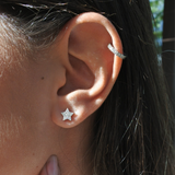 עגיל כוכב יהלומים Midi -בודד