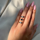 טבעת אירוסין יולי - זהב לבן