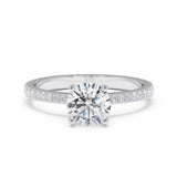 טבעת אירוסין אל זהב לבן