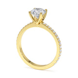 טבעת אירוסין אל זהב צהוב