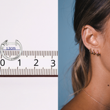 עגילי חישוק שרי זהב צהוב