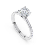 טבעת אירוסין אל זהב לבן