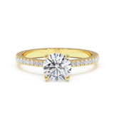 טבעת אירוסין אל זהב צהוב