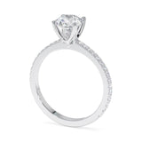 טבעת אירוסין אל זהב לבן