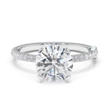 טבעת אנגליקה 2 קראט - זהב לבן