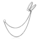 עגיל הליקס יהלומים כפול דילן