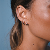 עגילי חישוק שרי זהב צהוב