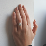 טבעת אירוסין טיפה -0.70 קראט