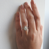 טבעת אירוסין טיפה -0.70 קראט