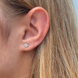 סט עגילים ושרשרת יהלום