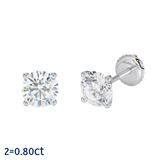 Diamond Stud Earrings 0.80 Carat