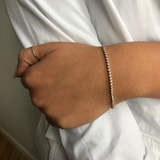 צמיד טניס זהב אדום 1.25 קראט